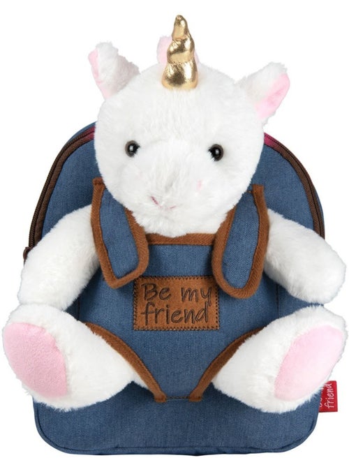 Sac à dos maternelle réversible licorne en peluche CMP 25 cm - Kiabi Sac à dos maternelle réversible licorne en peluche CMP 25 cm - Kiabi