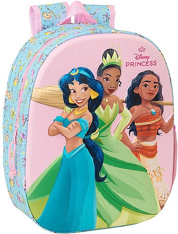 Sac à dos maternelle Safta devant thermoformé 3D Disney Princess