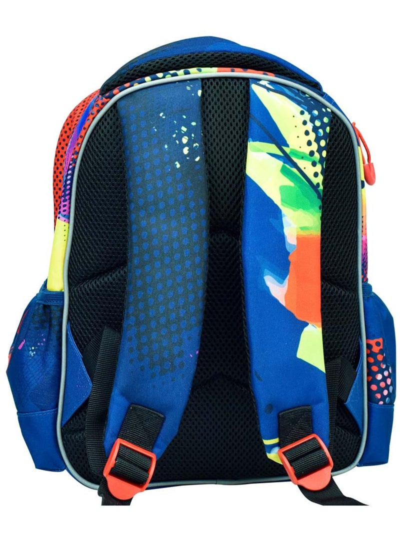 Sac à dos maternelle Spider-Man en tissu rembourré GIM Bleu - Kiabi
