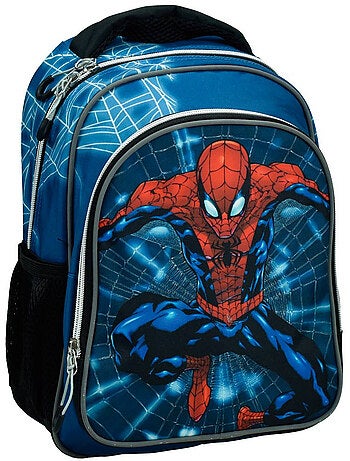 Sac à dos maternelle Spiderman motif Neon Web en tissu synthétique