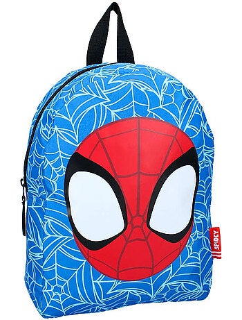 Sac à dos maternelle Spiderman visage stylisé en tissu synthétique