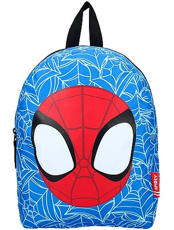 Sac à dos maternelle Spiderman visage stylisé en tissu synthétique