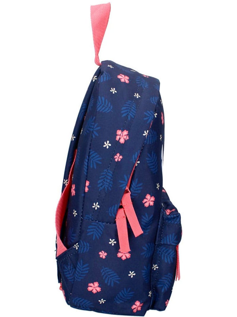 Sac à Dos Maternelle Stitch imprimé tropical 31 CM Bleu Rose - Kiabi