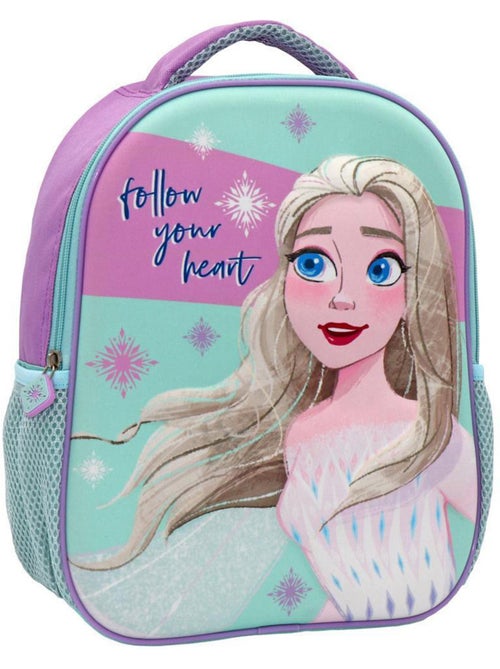 Sac à dos maternelle synthétique imprimé La reine des neiges Elsa - Kiabi