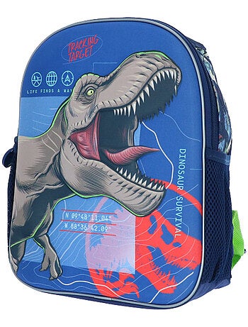 Sac à dos maternelle T‑Rex 3D en matériaux résistants La boutique des toons