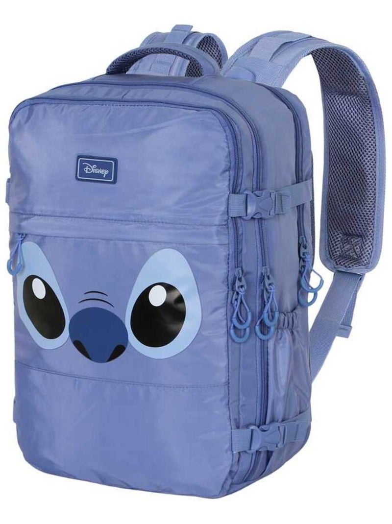 Sac à dos Mercury Grande Voyage Avion - Disney Lilo et Stitch Face - Bleu - 47x23x33cm Bleu - Kiabi