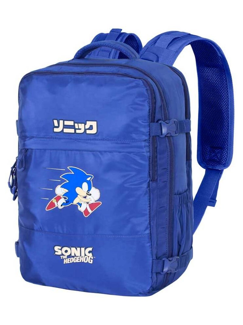 Sac à dos Mercury Grande Voyage Avion - Sonic Action - Bleu - 47x23x33cm Bleu - Kiabi