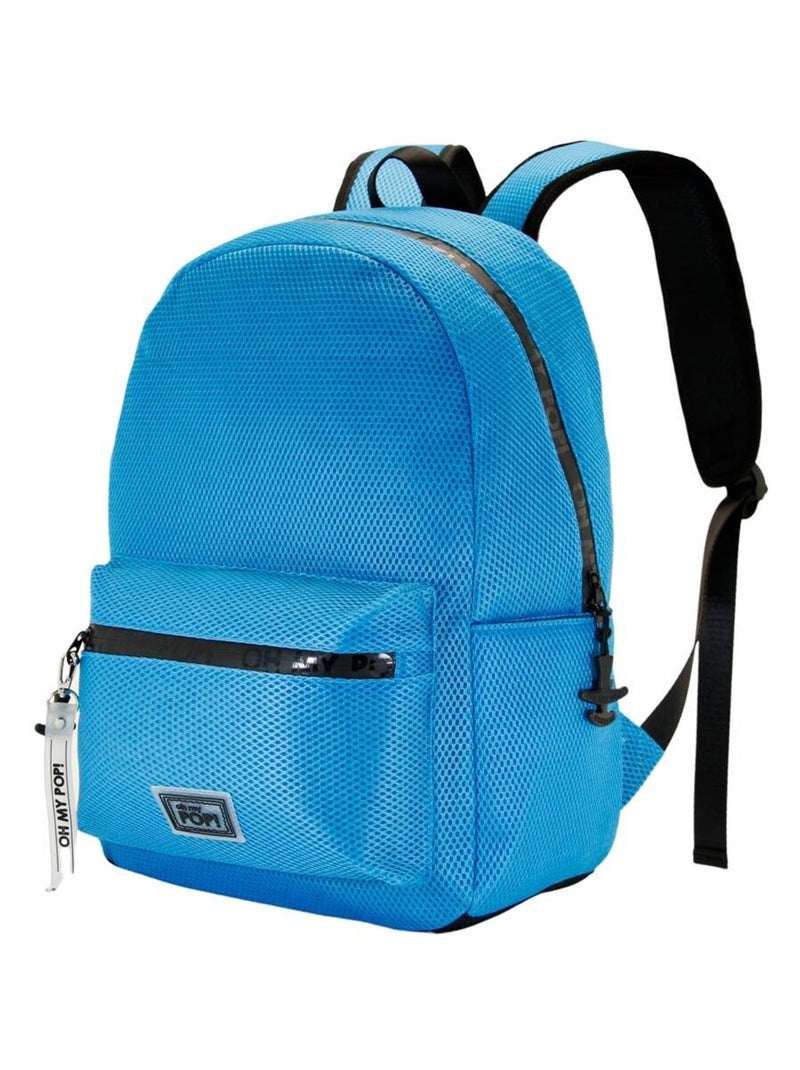 Sac à dos Mesh - Oh My Pop! Cyan Neon - Bleu - Taille Unique Bleu - Kiabi