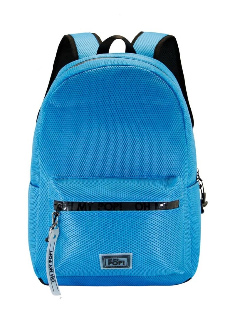 Sac à dos Mesh - Oh My Pop! Cyan Neon - Bleu - Taille Unique Bleu - Kiabi