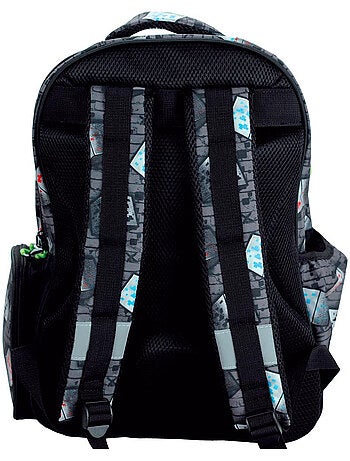 Sac à dos metro Minecraft Creeper 43 cm à 2 compartiments zip Minecraft