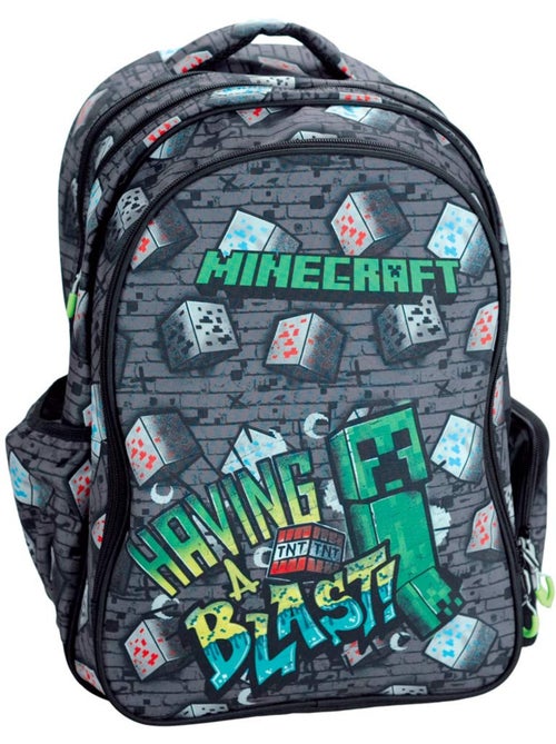 Sac à dos metro Minecraft Creeper 43 cm à 2 compartiments zip Minecraft - Kiabi Sac à dos metro Minecraft Creeper 43 cm à 2 compartiments zip Minecraft - Kiabi