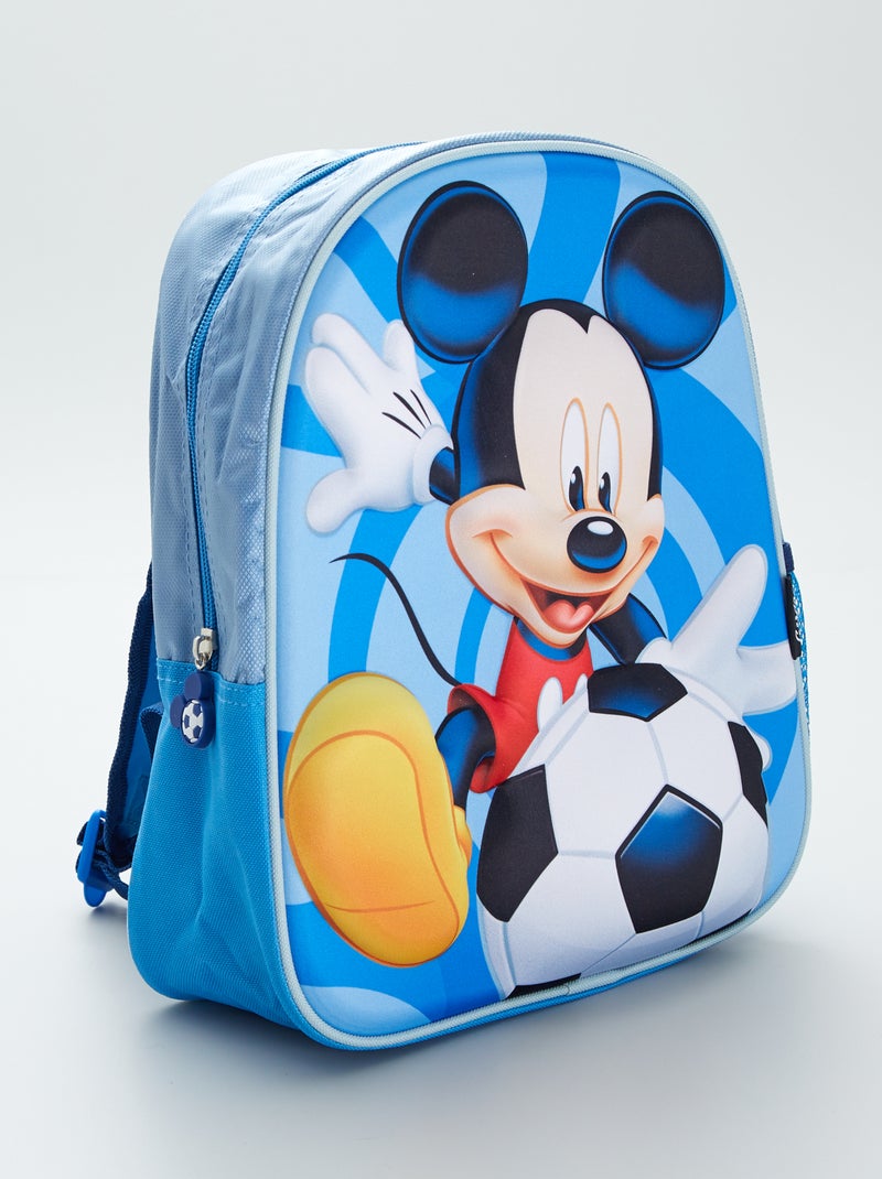 Sac à dos 'Mickey' en relief bleu - Kiabi