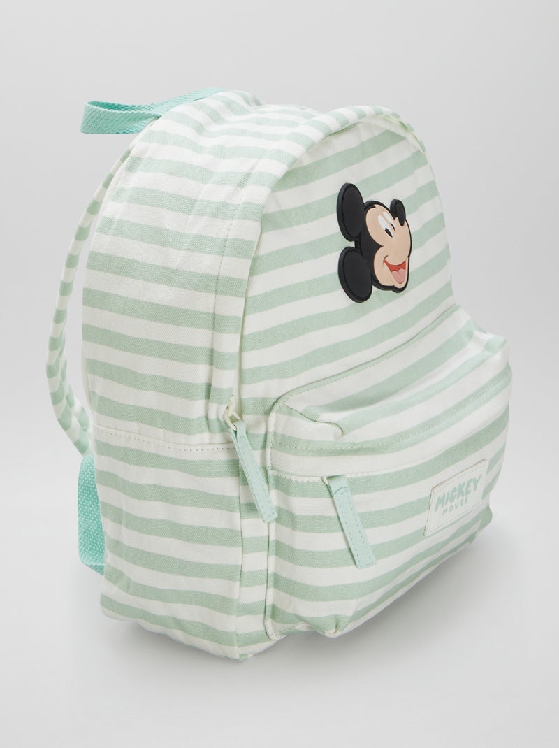 Sac à dos 'Mickey' Vert rayé - Kiabi