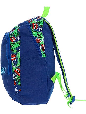 Sac à dos Minecraft Creeper 38 cm Spiderman avec anses vert fluo