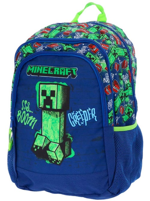 Sac à dos Minecraft Creeper Boom 42 x 31 x 20 cm à 2 compartiments zippés - Kiabi Sac à dos Minecraft Creeper Boom 42 x 31 x 20 cm à 2 compartiments zippés - Kiabi
