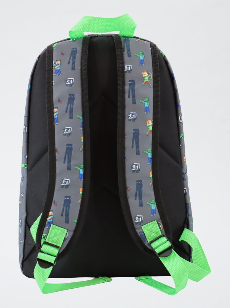 Sac à dos 'Minecraft' Gris - Kiabi
