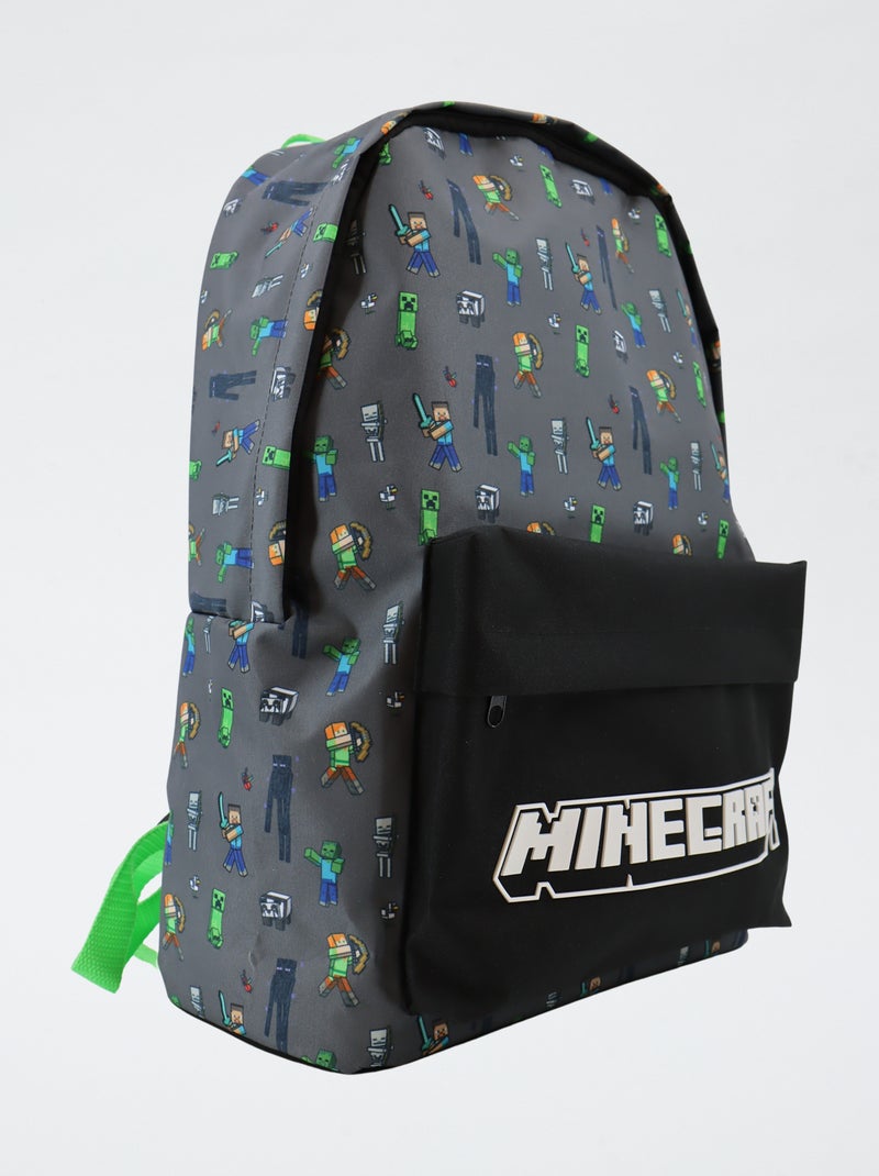 Sac à dos 'Minecraft' Gris - Kiabi