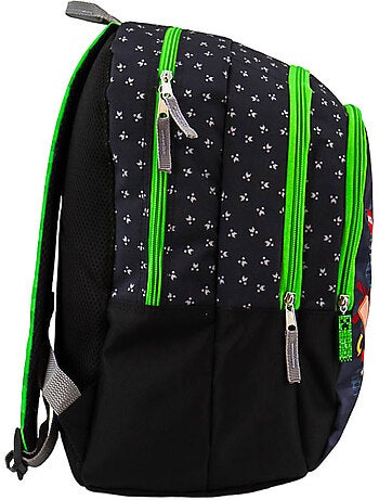 Sac à dos Minecraft TNT pixel art polyester 2 compartiments