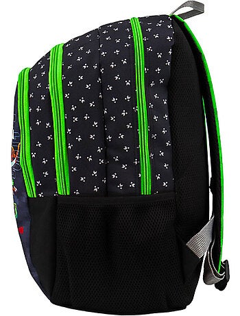 Sac à dos Minecraft TNT pixel art polyester 2 compartiments