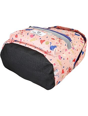 Sac à dos mini fille maternelle POL FOX Dream rose motif chat et cœur