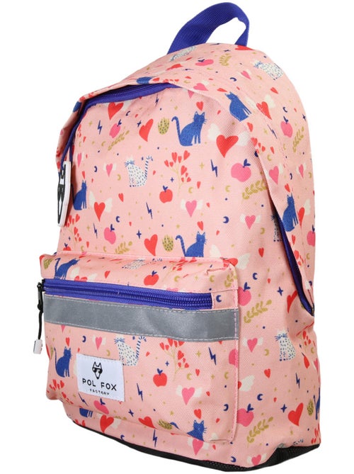 Sac à dos mini fille maternelle POL FOX Dream rose motif chat et cœur - Kiabi Sac à dos mini fille maternelle POL FOX Dream rose motif chat et cœur - Kiabi