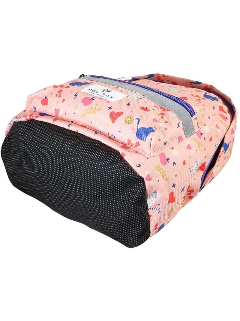 Sac à dos mini fille maternelle POL FOX Dream rose motif chat et cœur Rose - Kiabi