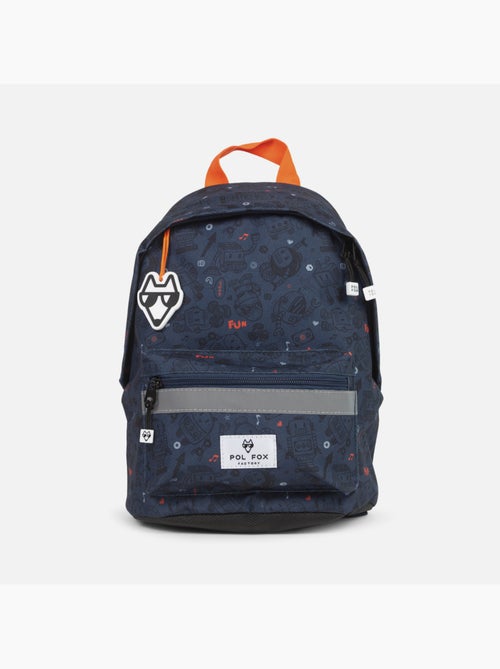 Sac à dos mini garçon maternelle POL FOX Robot bleu marine motif robot - Kiabi