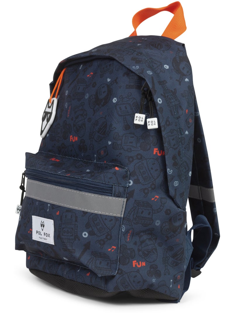 Sac à dos mini garçon maternelle POL FOX Robot bleu marine motif robot Bleu marine - Kiabi