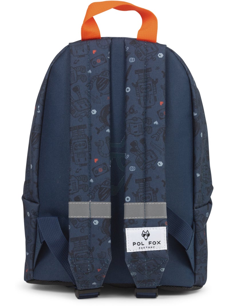 Sac à dos mini garçon maternelle POL FOX Robot bleu marine motif robot Bleu marine - Kiabi