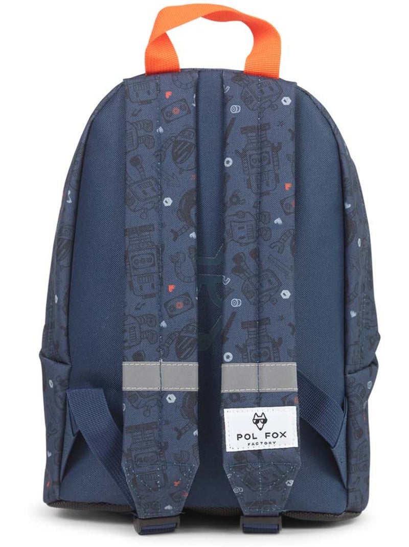 Sac à dos mini garçon maternelle POL FOX Robot bleu marine motif robot Bleu marine - Kiabi