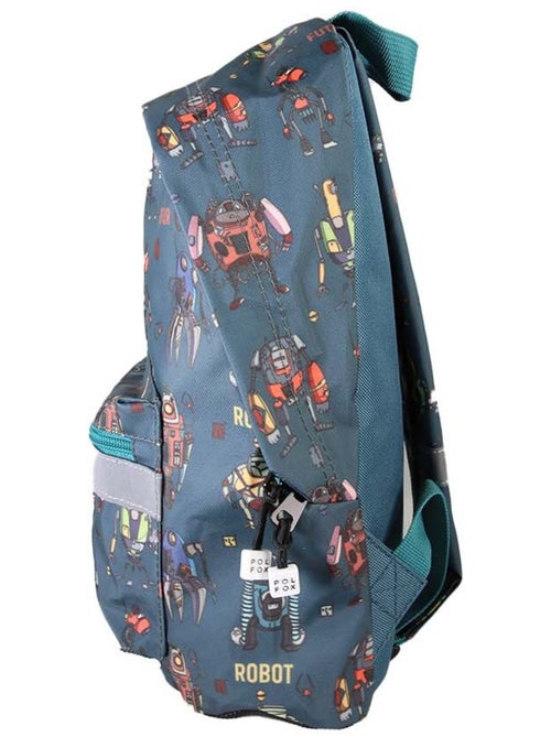 Sac à dos mini garçon maternelle POL FOX Robot bleu motif robot - Kiabi