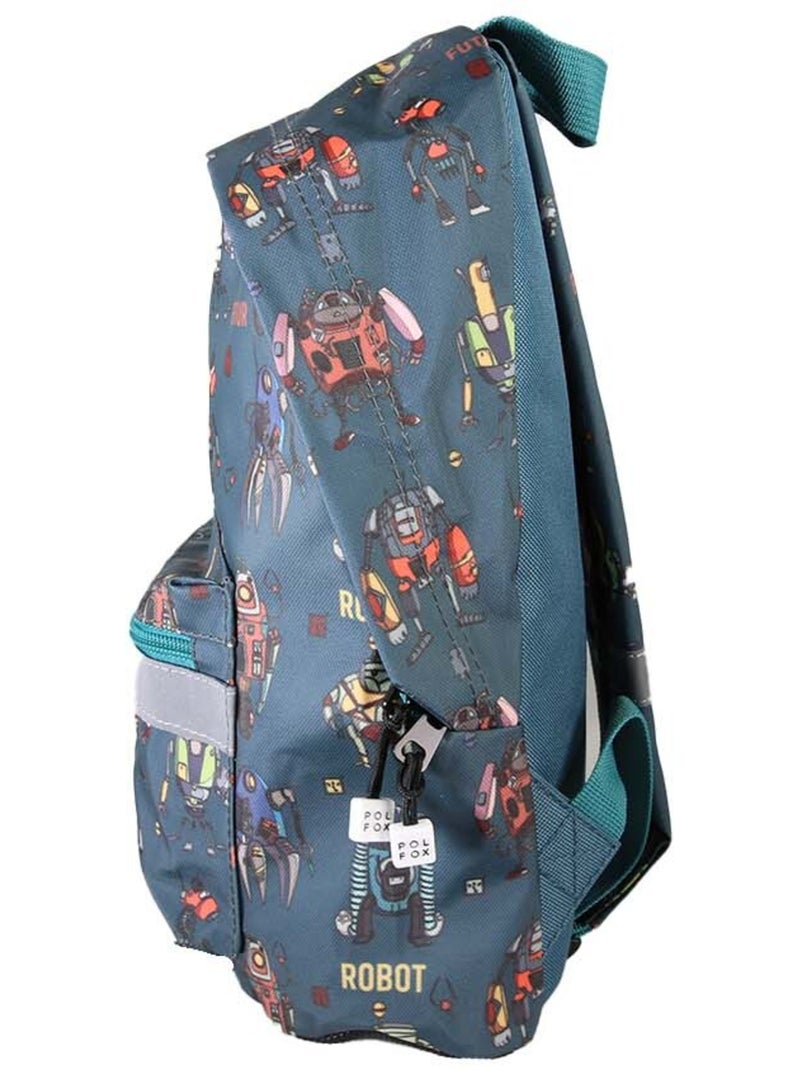 Sac à dos mini garçon maternelle POL FOX Robot bleu motif robot Bleu - Kiabi