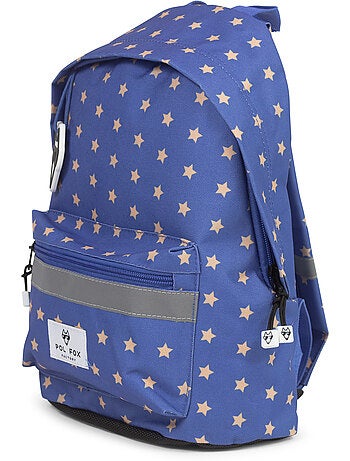 Sac à dos mini garçon POL FOX CATCH bleu motif étoile maternelle