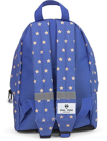 Sac à dos mini garçon POL FOX CATCH bleu motif étoile maternelle