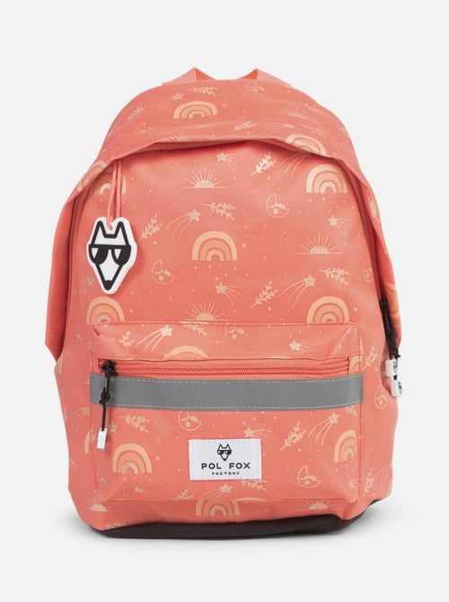 Sac à dos mini POL FOX à imprimé Moon corail - Kiabi