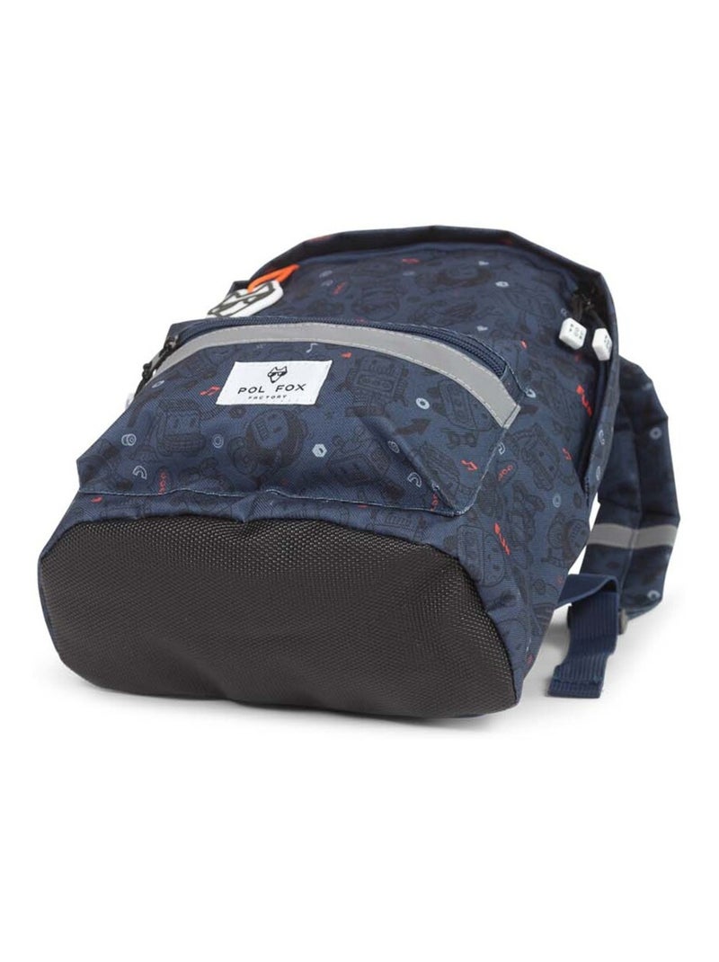 Sac à dos mini POL FOX à imprimé Robot bleu marine Bleu gris - Kiabi