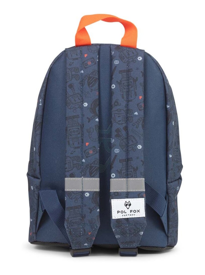Sac à dos mini POL FOX à imprimé Robot bleu marine Bleu gris - Kiabi