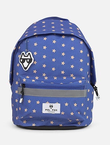 Sac à dos mini POL FOX CATCH bleu motif étoiles