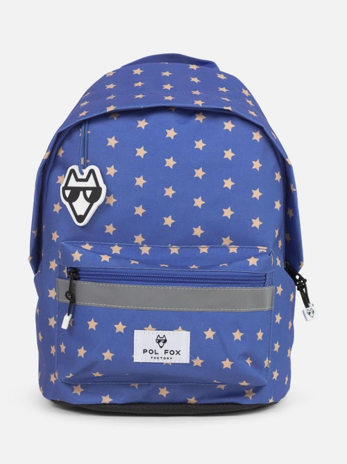 Sac à dos mini POL FOX CATCH bleu motif étoiles - Kiabi