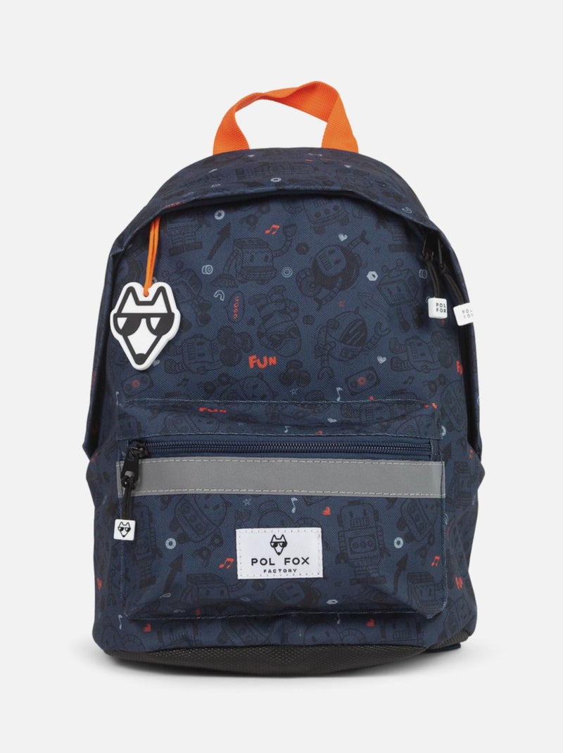 SAC A DOS MINI POL FOX ROBOT Bleu gris - Kiabi