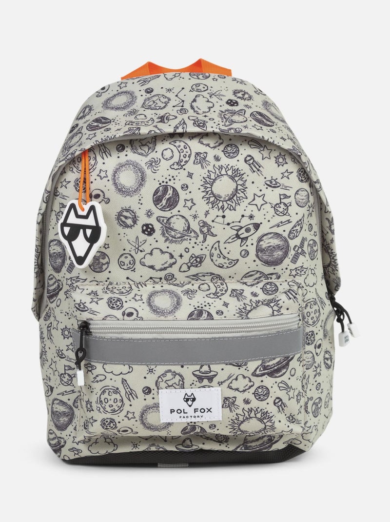SAC A DOS MINI POL FOX ROCKET Gris clair - Kiabi