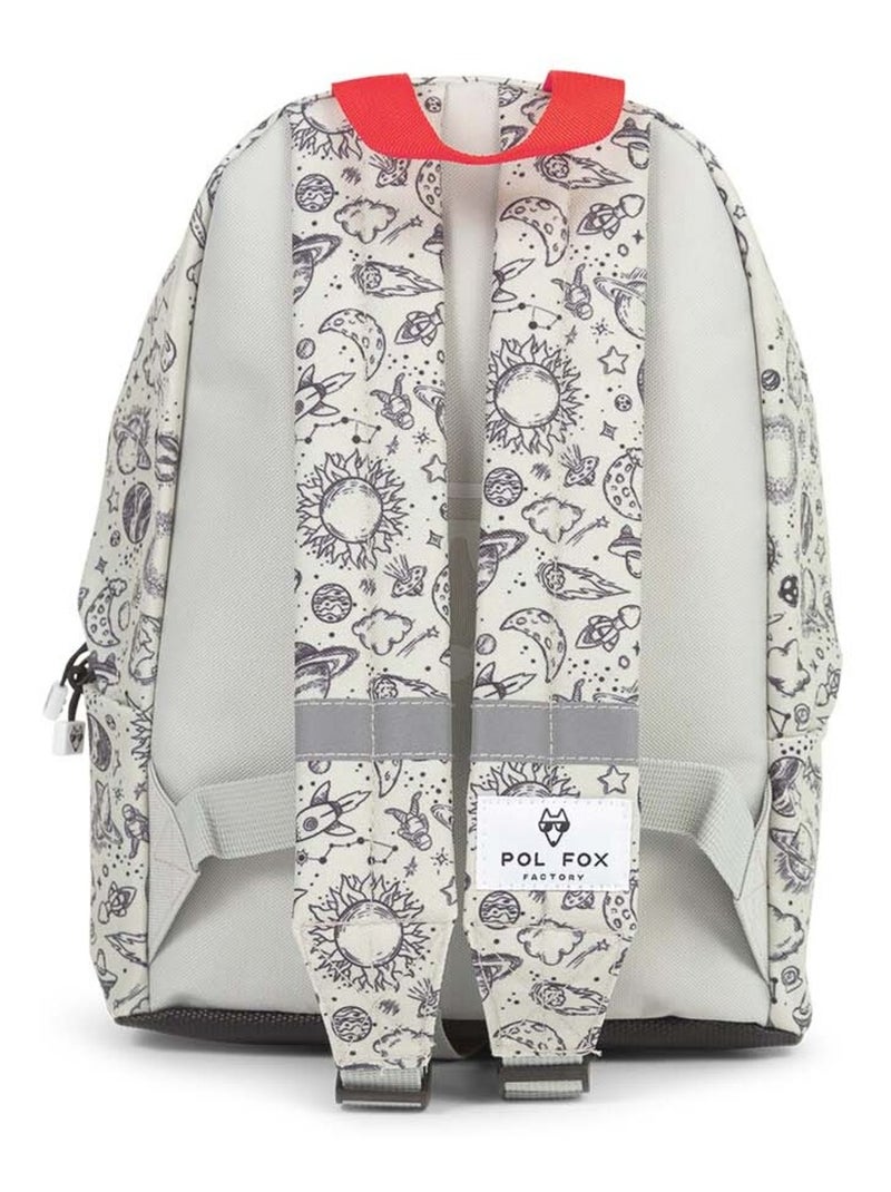 Sac à dos mini POL FOX ROCKET gris motif fusées et planètes Multicolore - Kiabi