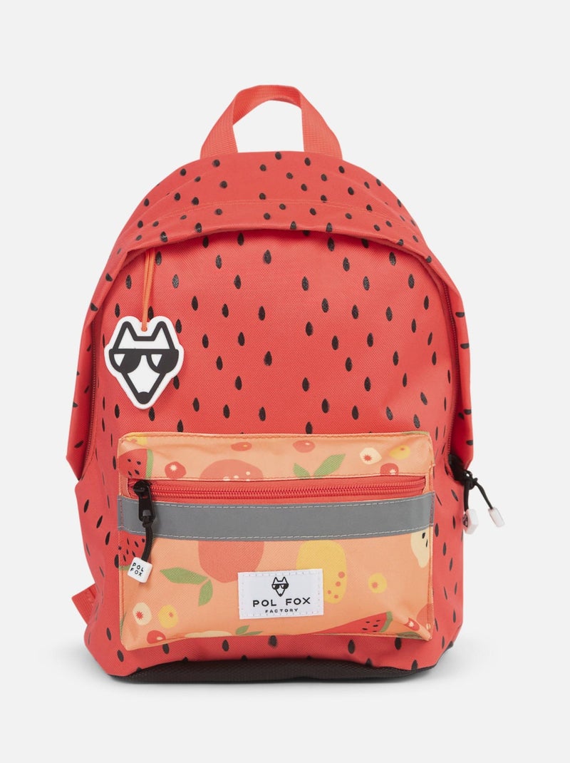 SAC A DOS MINI POL FOX TUTTI FRUTTI Rose saumon - Kiabi
