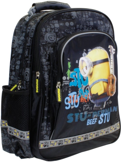 Sac à dos Minions à panneau imprimé brillant et dos renforcé - Kiabi