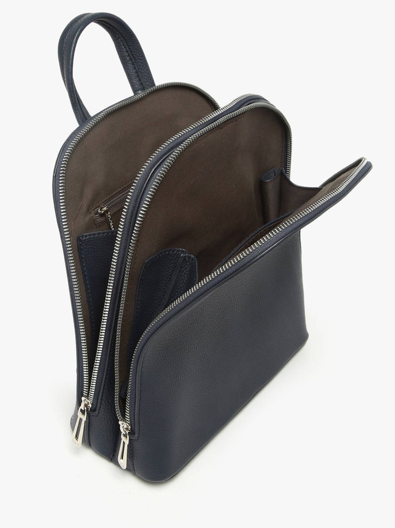 Sac À Dos Miniprix Toile Enduite Bleu - Kiabi