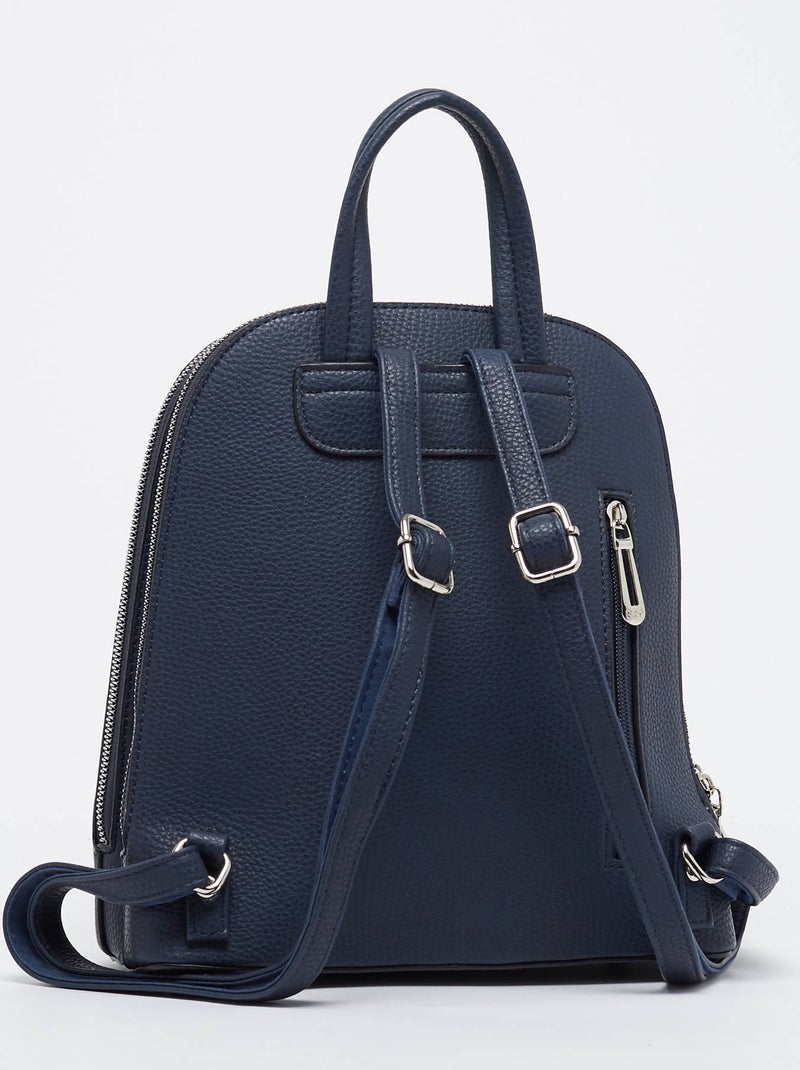 Sac À Dos Miniprix Toile Enduite Bleu - Kiabi