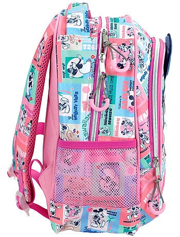 Sac à dos Minnie style vintage 30 cm avec poches zippées
