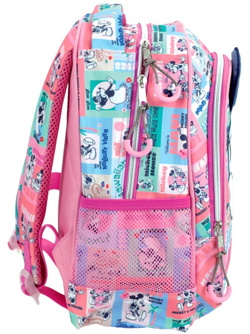 Sac à dos Minnie style vintage 30 cm avec poches zippées Bleu clair - Kiabi