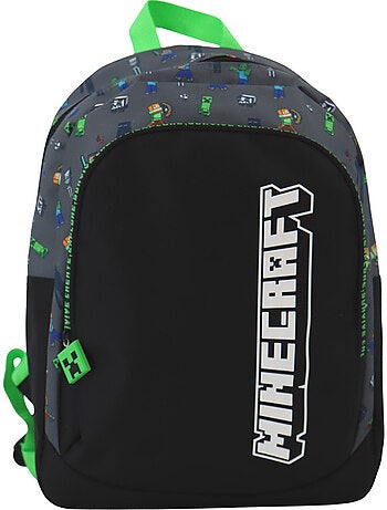 Sac à dos motif Creeper en tissu synthétique Minecraft