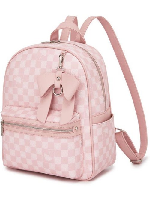 Sac à dos motif damier avec nœud résistant à l'eau 28x12x33 cm - miss lulu - Kiabi Sac à dos motif damier avec nœud résistant à l'eau 28x12x33 cm - miss lulu - Kiabi